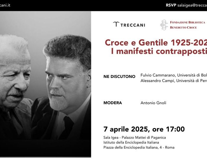 Croce e Gentile 1915-2025. I manifesti contrapposti